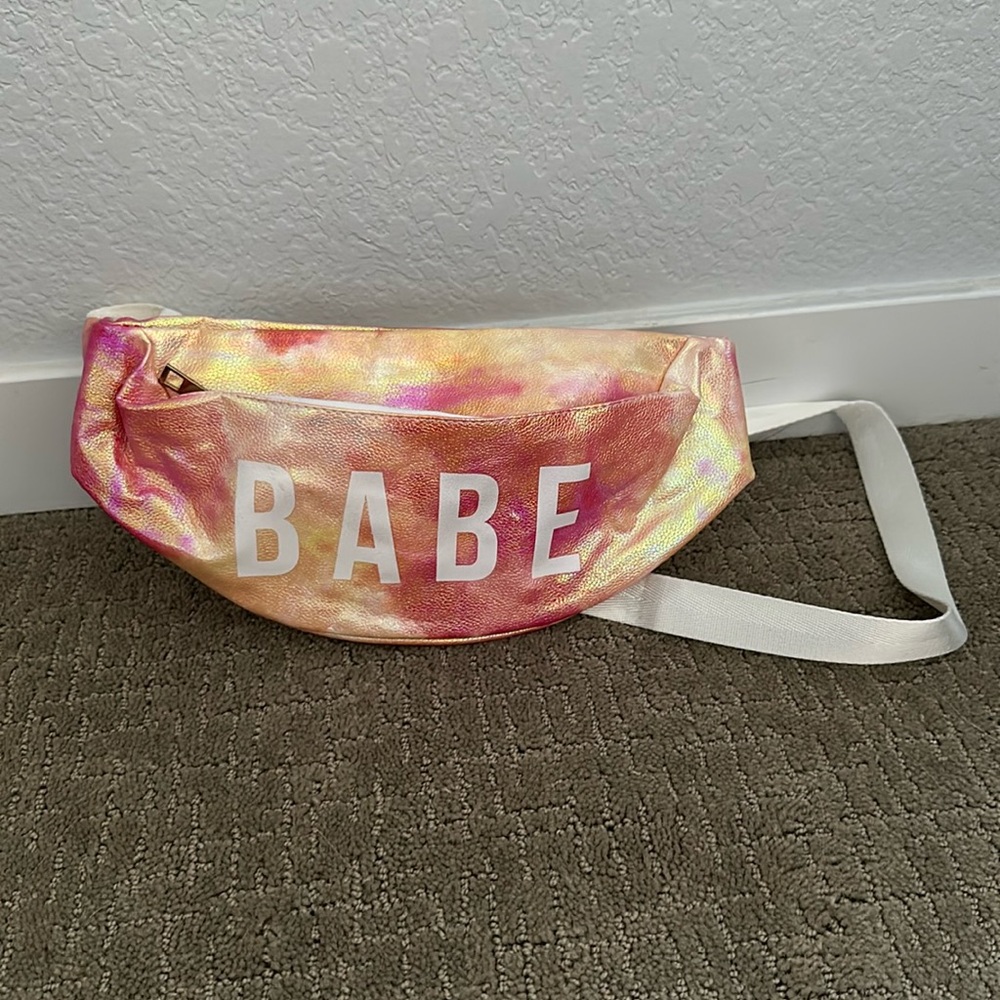 Metallic “Babe” Fanny Pack